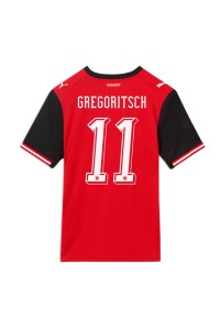 Itävalta Michael Gregoritsch #11 Jalkapallovaatteet Kotipaita MM-kisat 2026 Lyhythihainen
